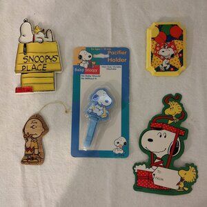 Lot of  6 Vintage Snoopy  Items